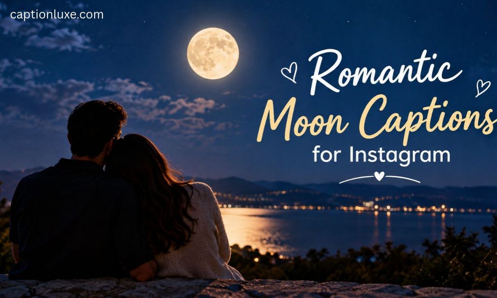 Romantic Moon Captions for Instagram